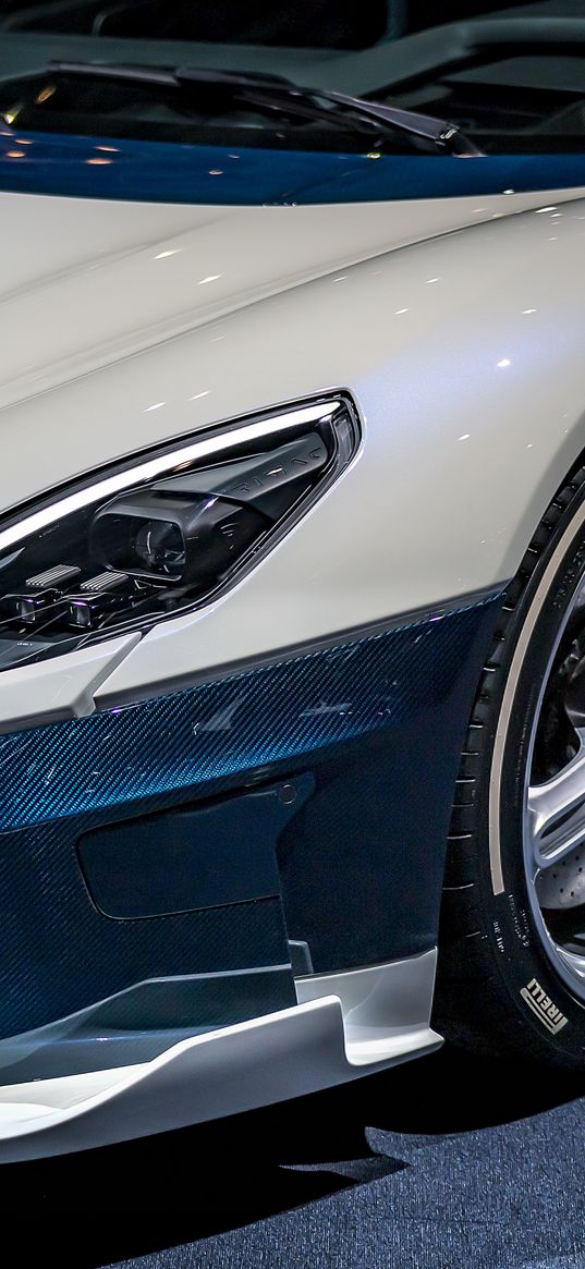 rimac, car, headlight, wheel, sports car