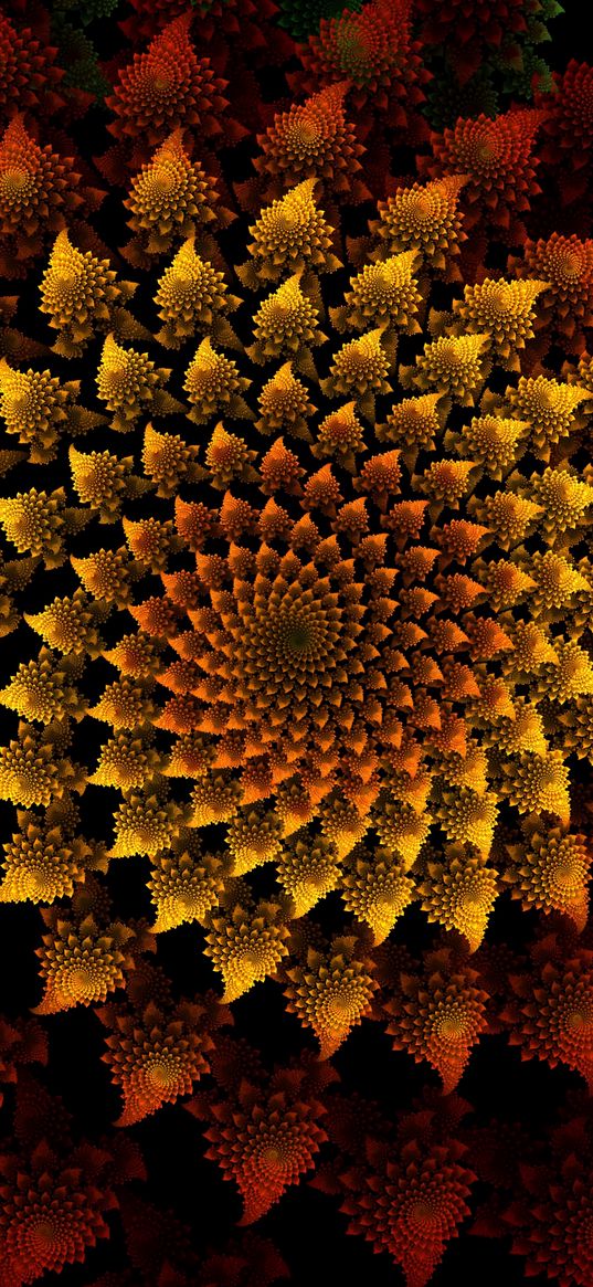 fractal, patterns, volume, pointed