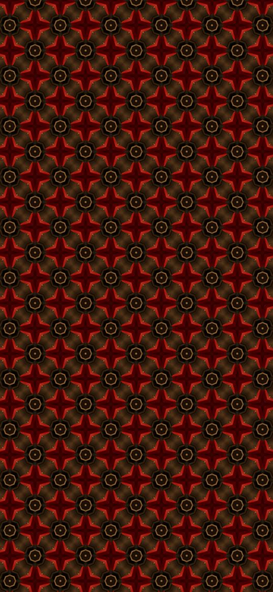 pattern, stars, circles, endless, symmetrical