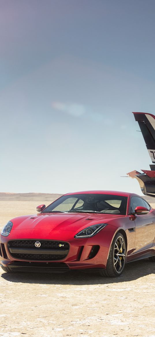 jaguar f-type r, jaguar, car, sportscar, red