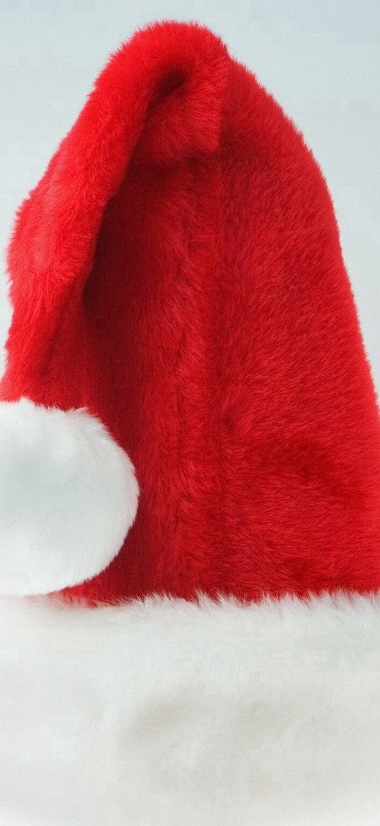 new year, christmas, cap, santa claus, fur