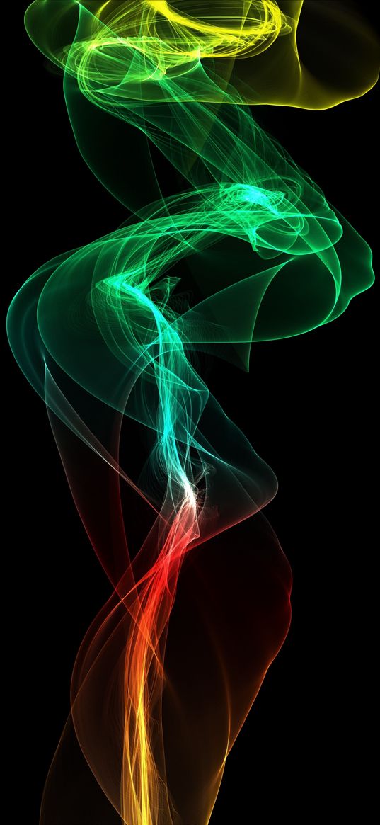 smoke, abstraction, digital, winding, color