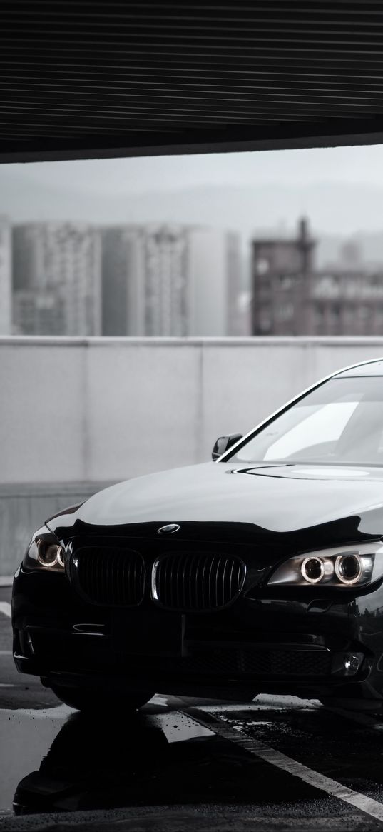 bmw 7, bmw, black, sedan, executive class, luxurious, expensive