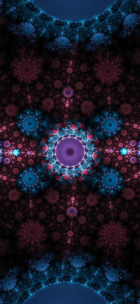 fractal, pattern, abstract, multicolored, digital