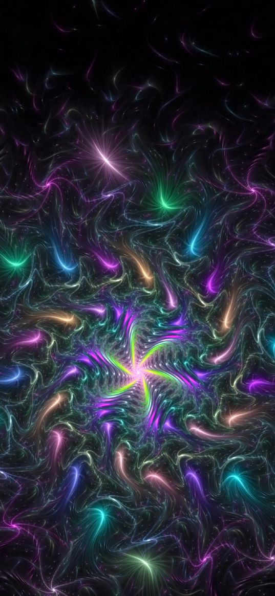 fractal, shine, bright, abstraction, sparks, gloss