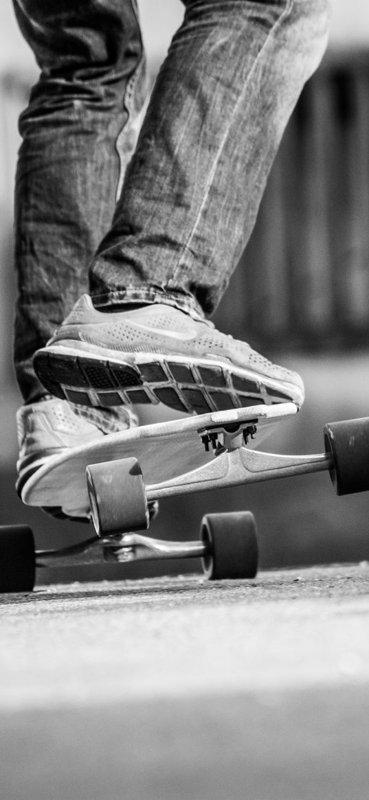 skateboard, skate, bw, legs, sneakers