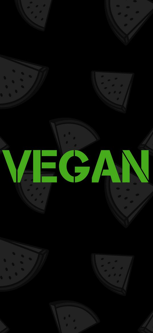 vegan, vegetarian, inscription, pattern, green, black