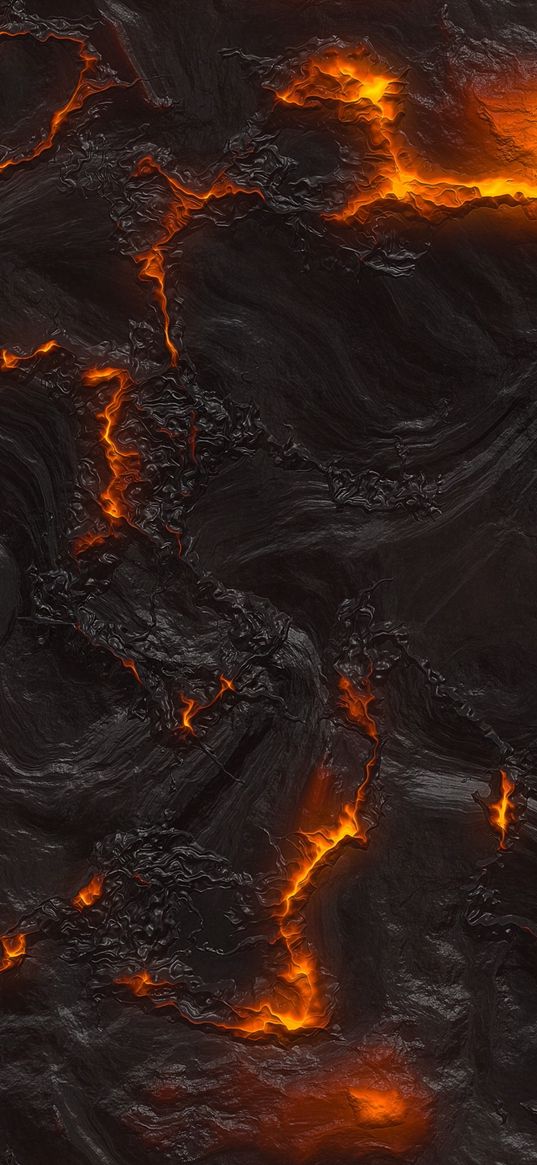 lava, texture, surface, cranny, fire, hot