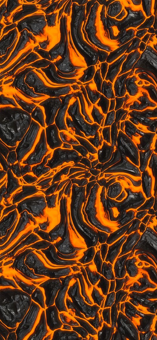 lava, texture, surface, hot, volcanic