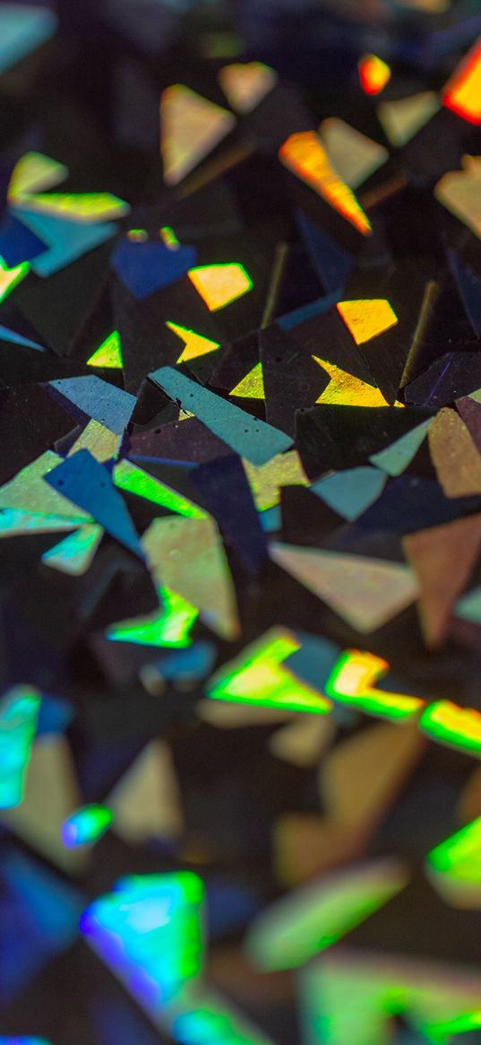 shards, gleam, colorful, sharp, edges