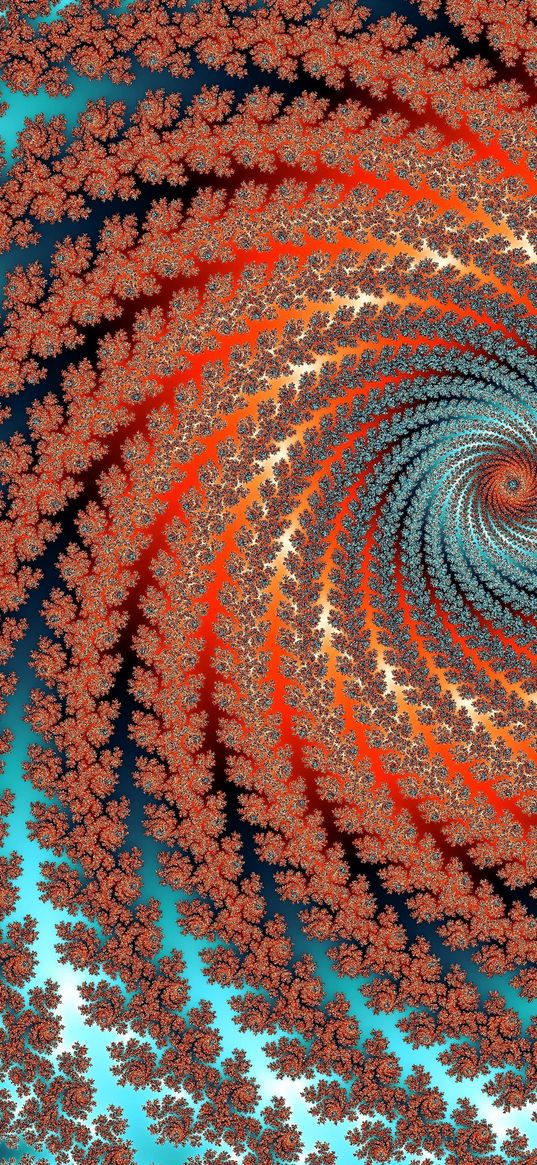 fractal, vortex, twisted, multicolored, abstraction, digital