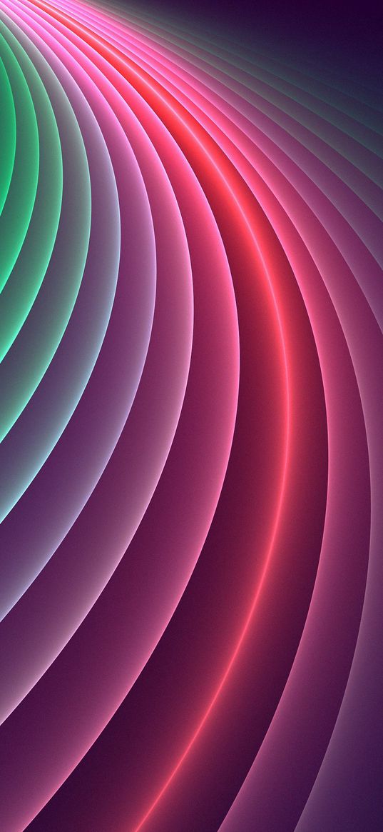 lines, colorful, glow, smooth, gradient