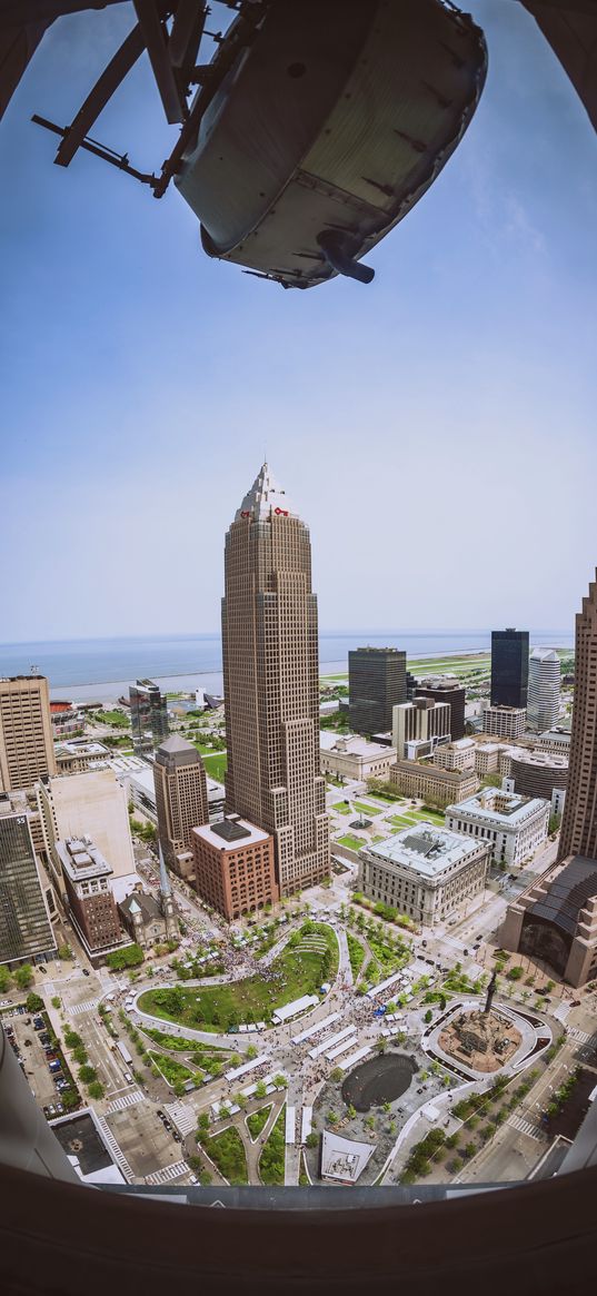 city, aerial view, buildings, architecture, view, overview