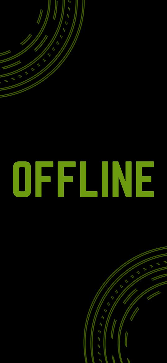 offline, inscription, green, status