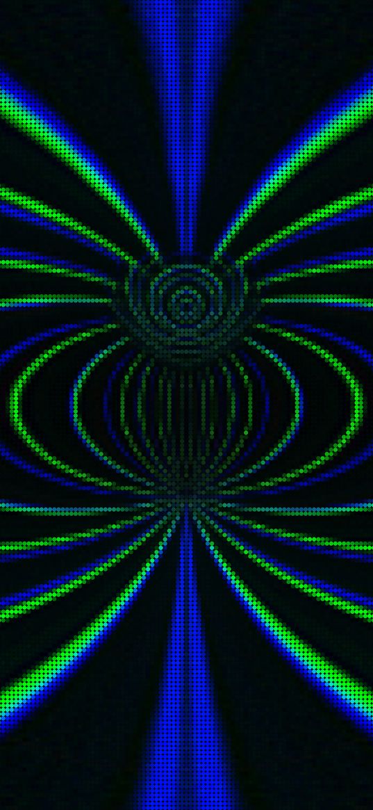 pixels, points, lines, multi-colored, green, blue