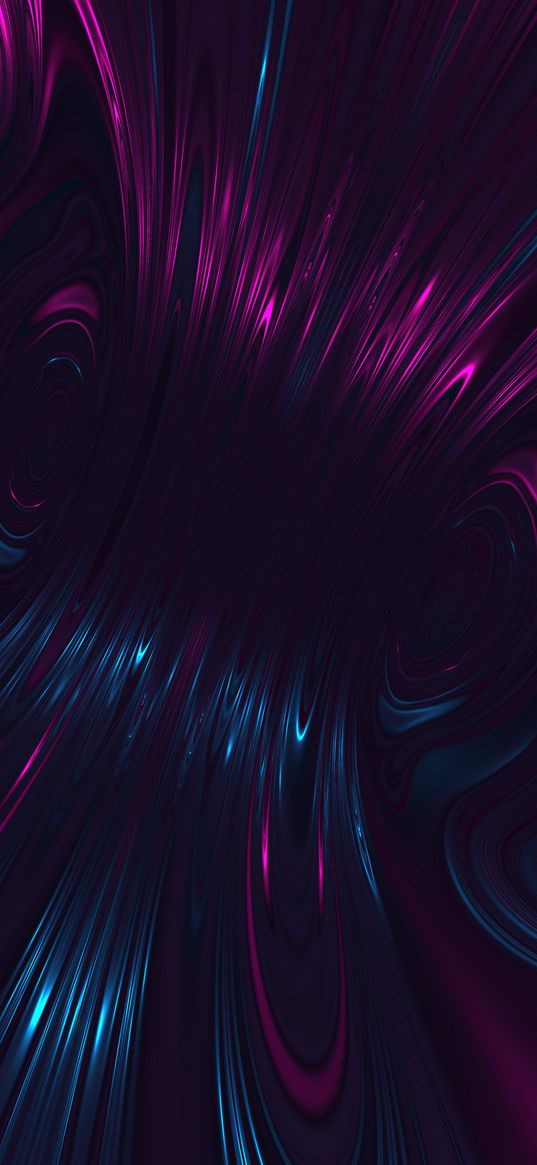 fractal, purple, dark, gleam, abstraction