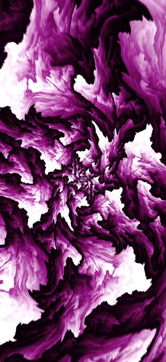 fractal, tangled, spots, abstraction, purple