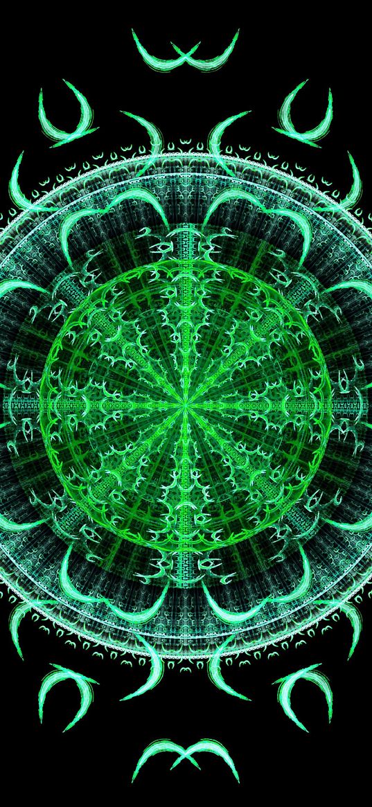 fractal, pattern, mandala, symmetry, abstraction