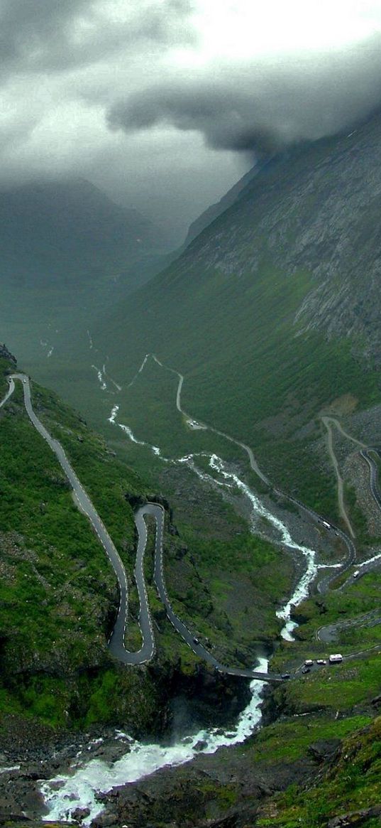 roads, crinkles, mountains, danger