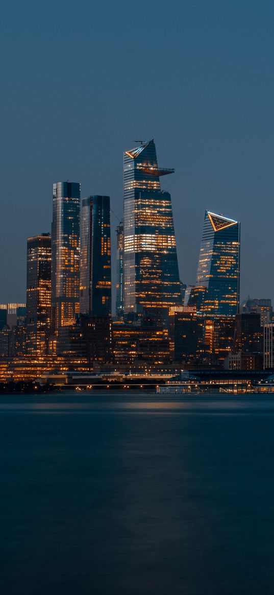 night city, buildings, architecture, panorama, new york