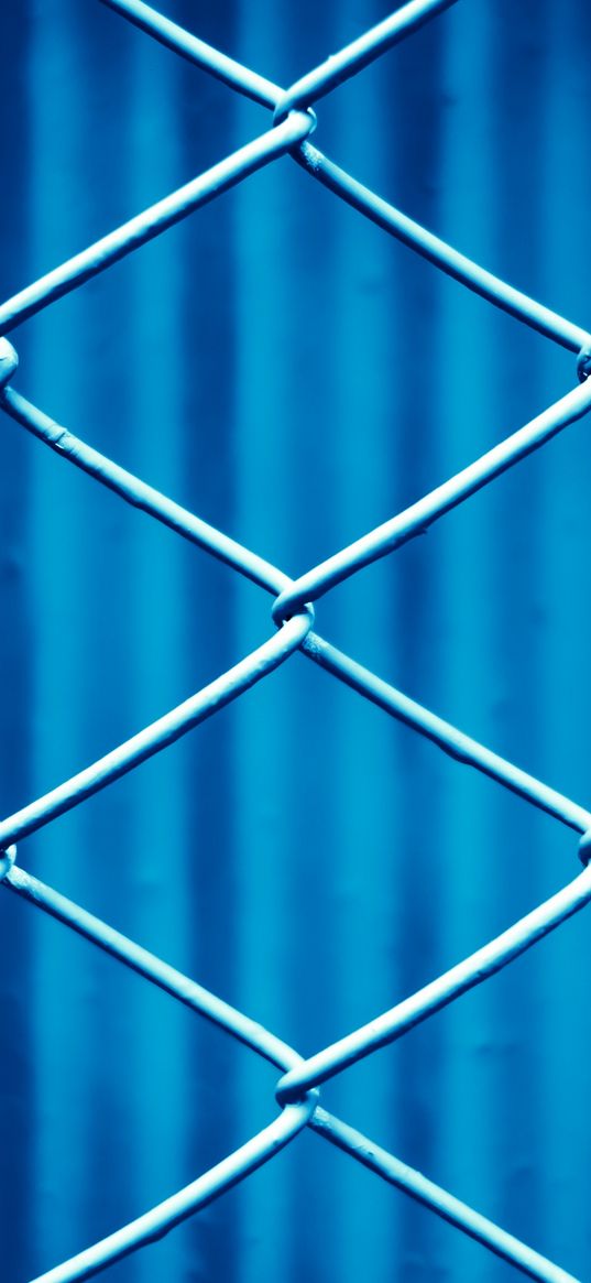 mesh, metal, braided, blue, macro