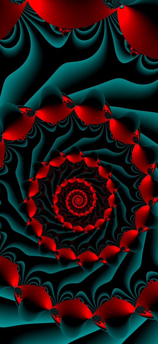 spiral, swirling, wavy, fractal, abstraction