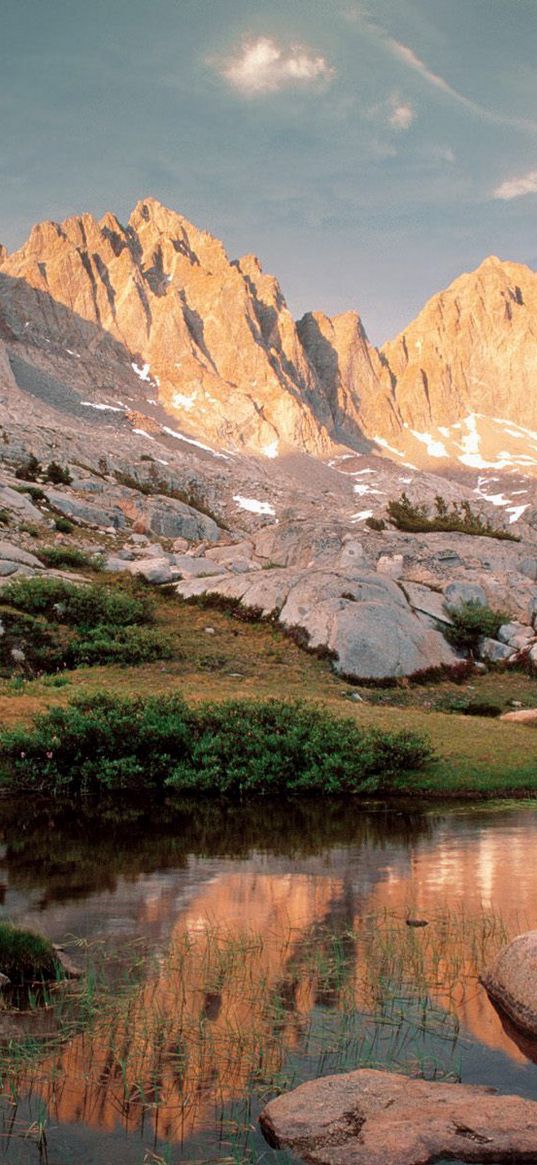 royal canyon, national park, california, water, lake