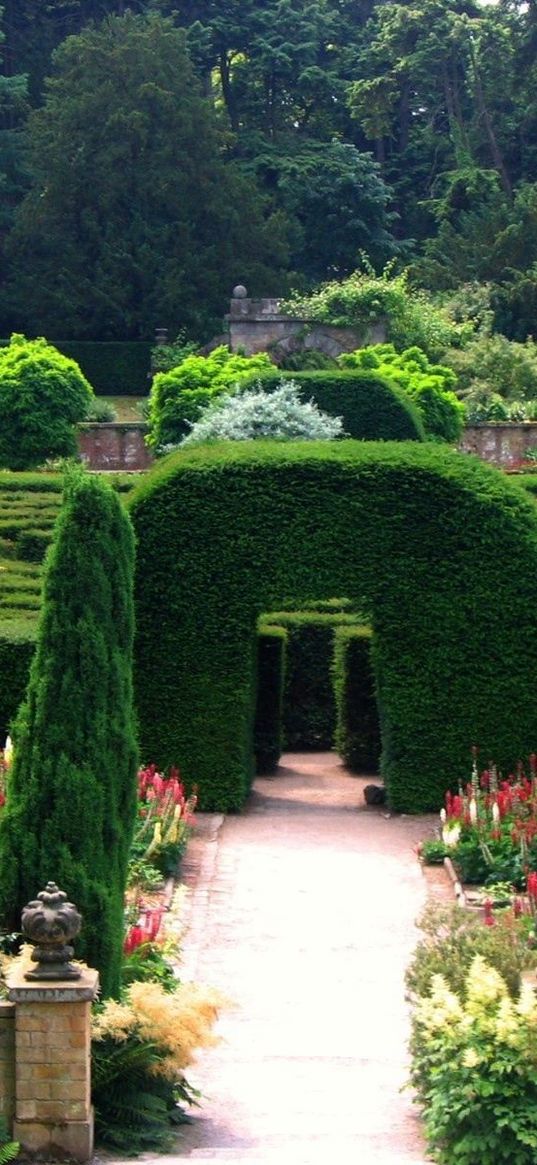 england, park, garden, arch, labyrinth