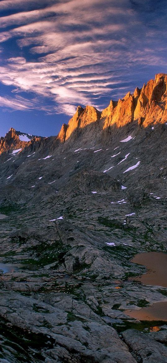 fremont peak, wyoming, rocks, mountains, shade