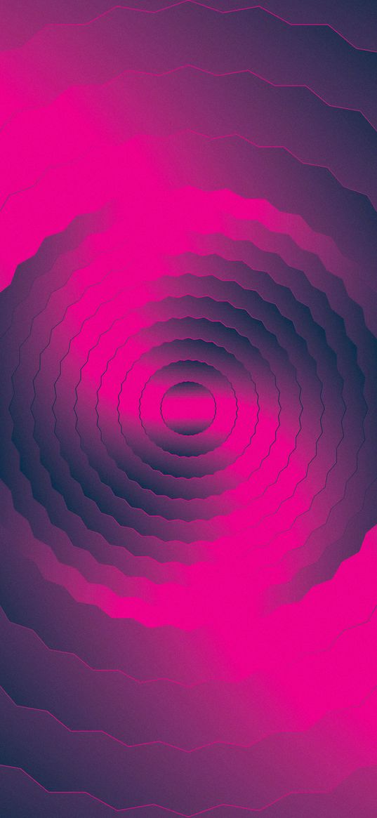 circles, gleam, pink, bright, abstraction