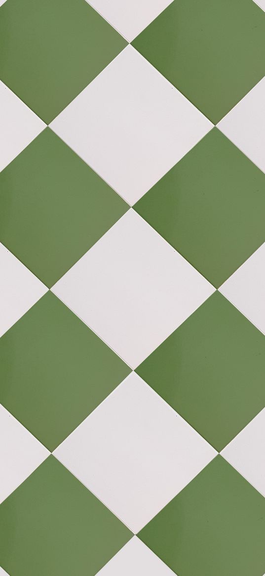 tile, green, white, square