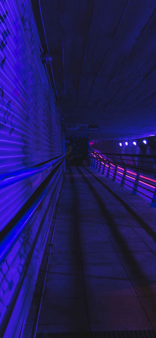 tunnel, metro, dark, underground, backlight