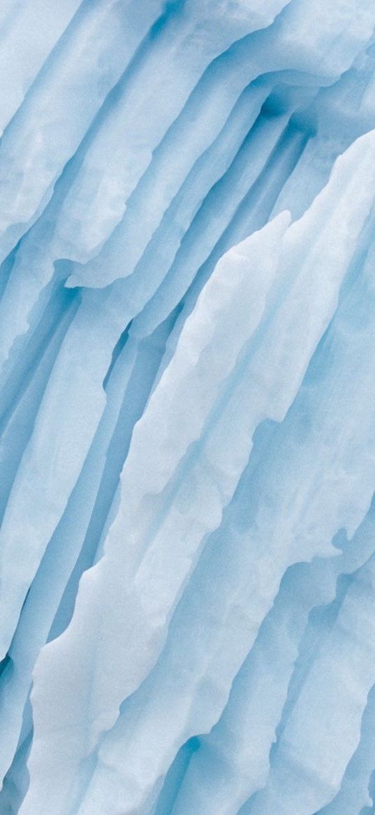 glacier, strips, white