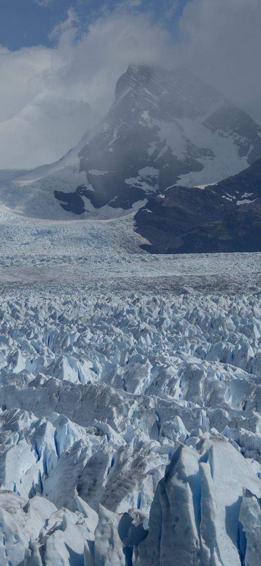 glacier, ice, mountains, frozen, landscape