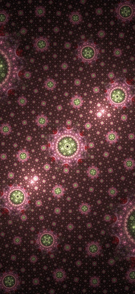 fractal, pattern, glow, optical illusion, abstraction