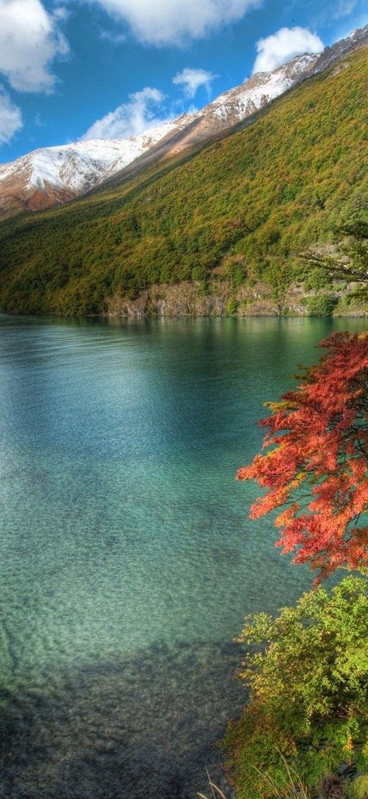 lake, mountains, water table, transparent