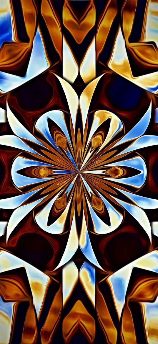 fractal, pattern, symmetry, kaleidoscope, abstraction