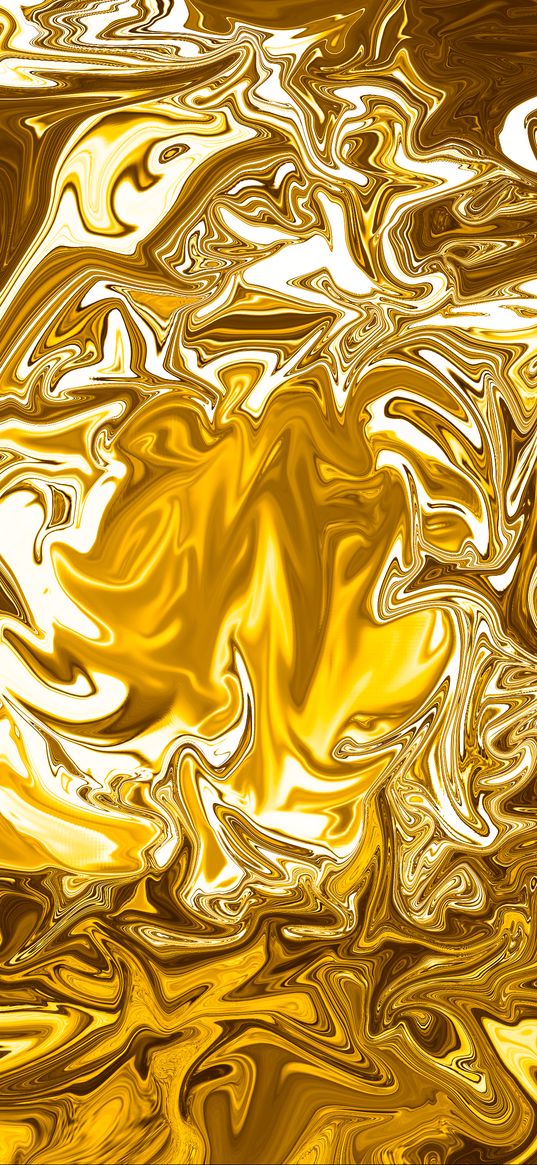 ripples, wavy, golden, surface, abstraction