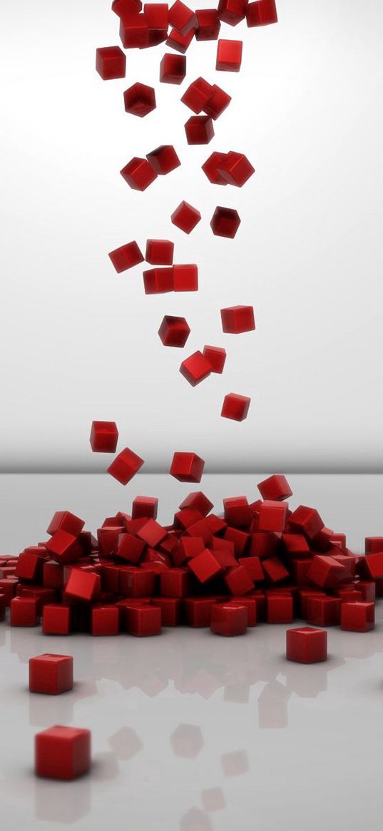 cubes, red, set, shape