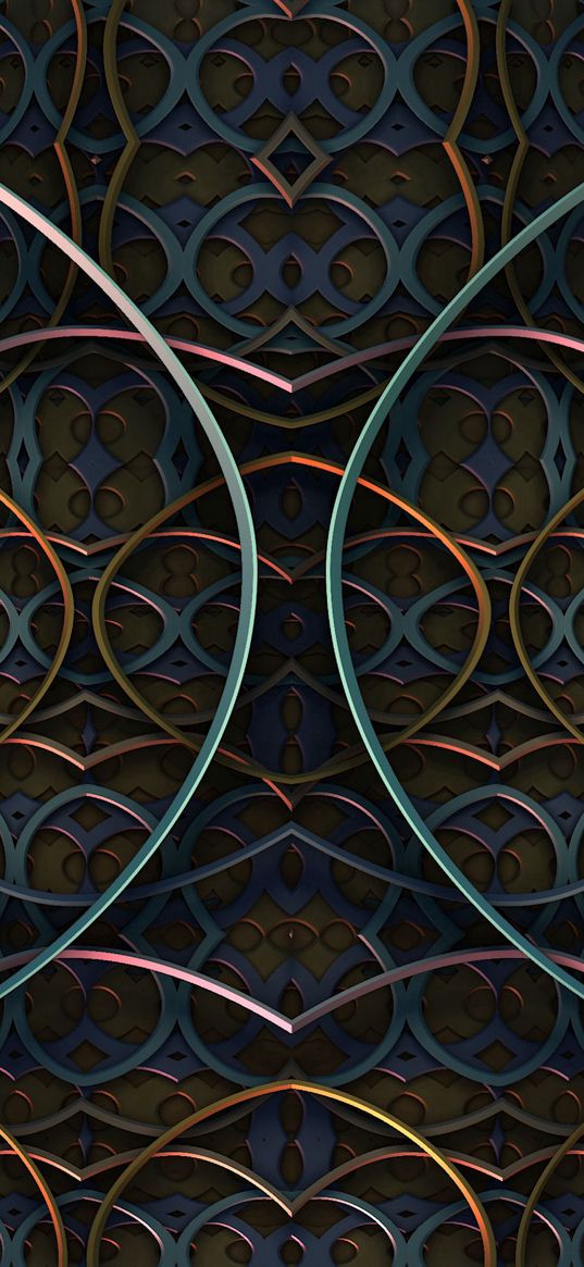 structure, tangled, 3d, pattern, fractal