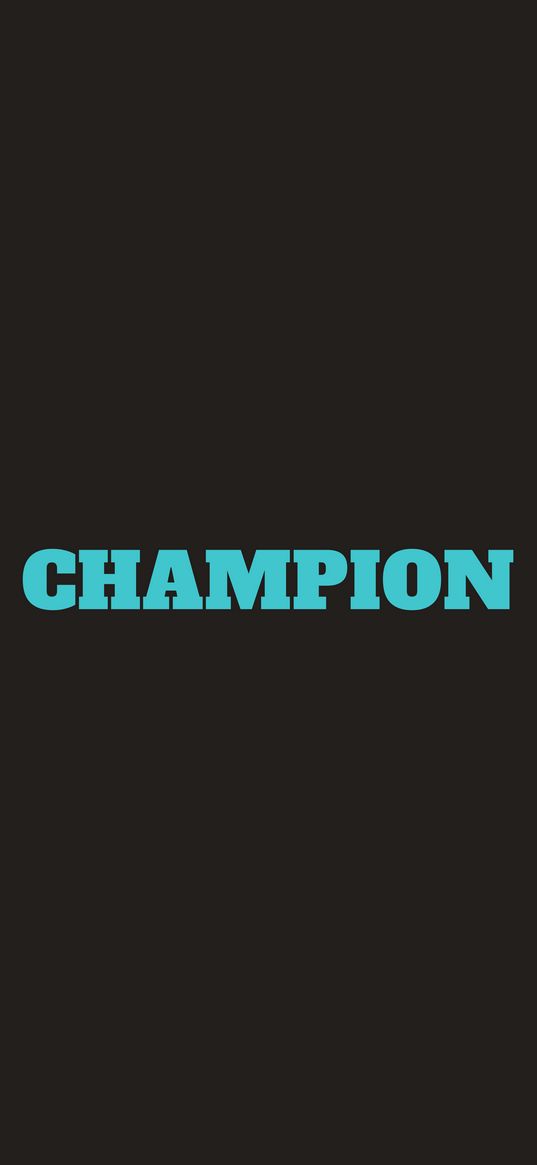 champion, word, inscription, text