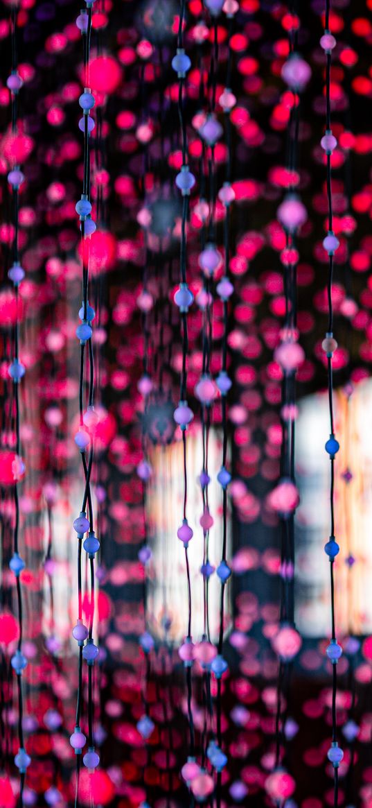 garlands, lights, colorful, decoration, glow