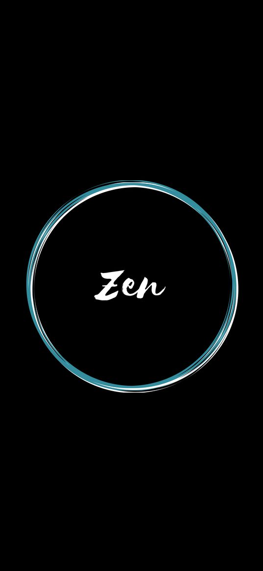 zen, word, inscription, circle, ring