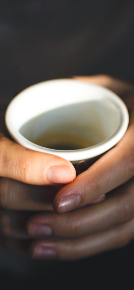 hands, fingers, glass, coffee, drink