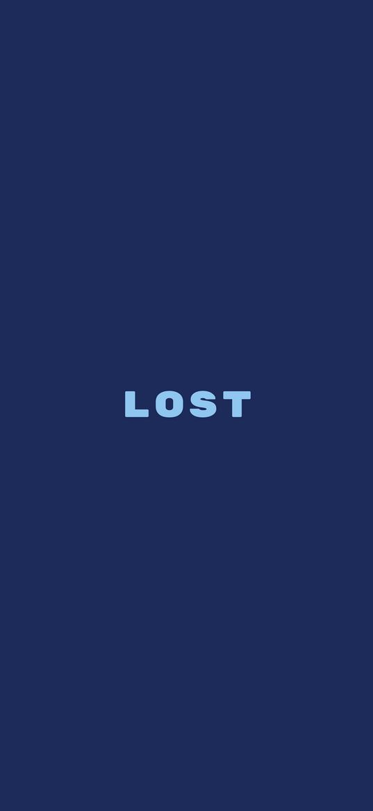 lost, word, inscription, minimalism, blue