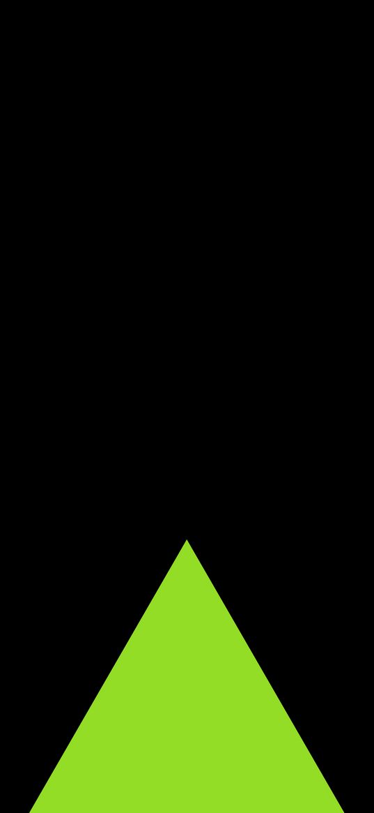 triangle, green, minimalism, geometry