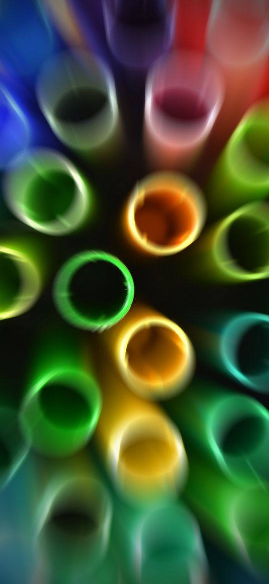 tubules, colorful, macro, blur