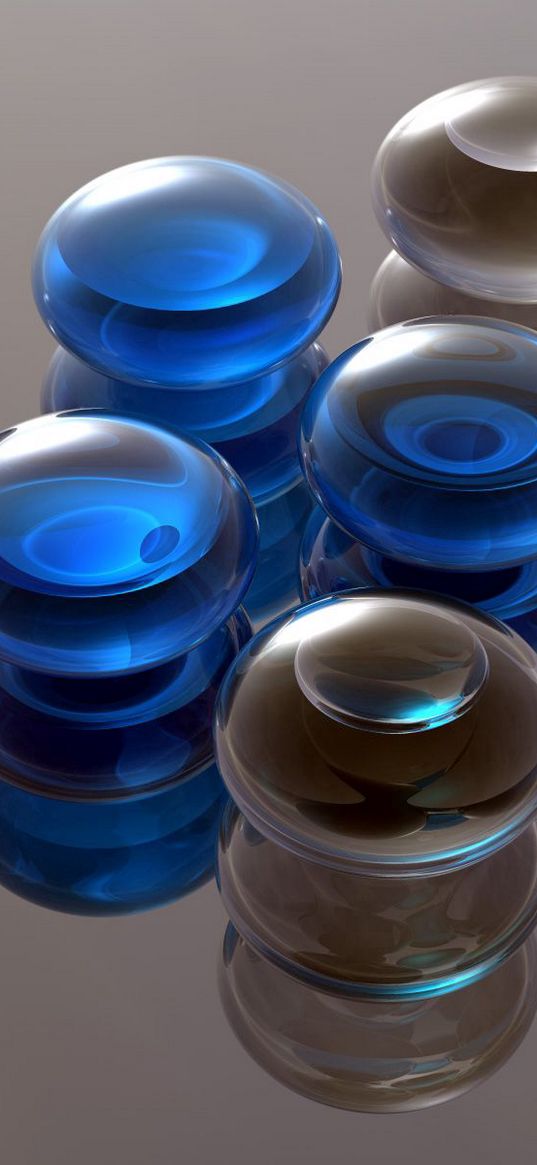 balls, shape, glass, surface