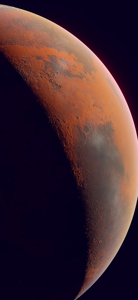 mars, planet, brown, surface, space