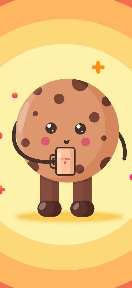 cookies, mug, boss, art, vector